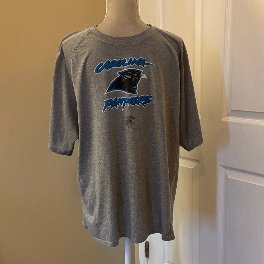 Reebok Gray Carolina Panthers Short Sleeve Tee